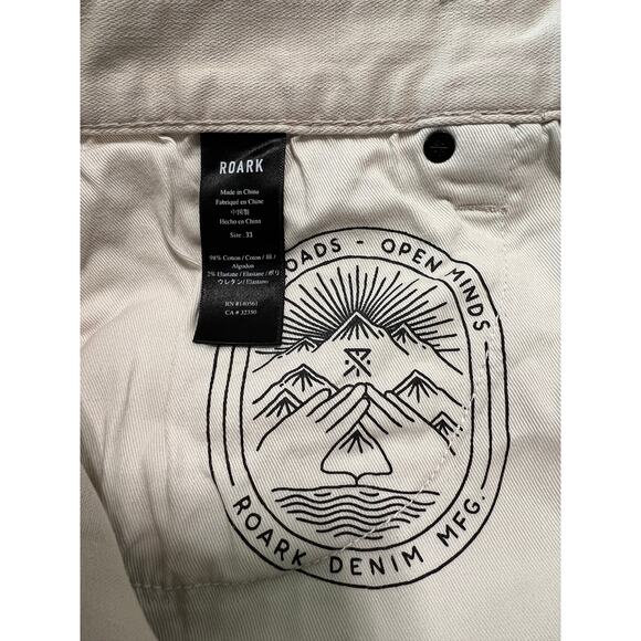 Mens Roark HWY 133 5-Pocket Jeans 33 light khaki - Picture 4 of 4